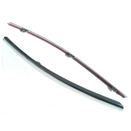 Молдинг бампера Ауди А6 05-08 правый хром