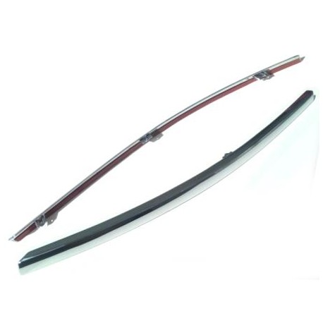 Молдинг бампера Ауди А6 05-08 левый хром